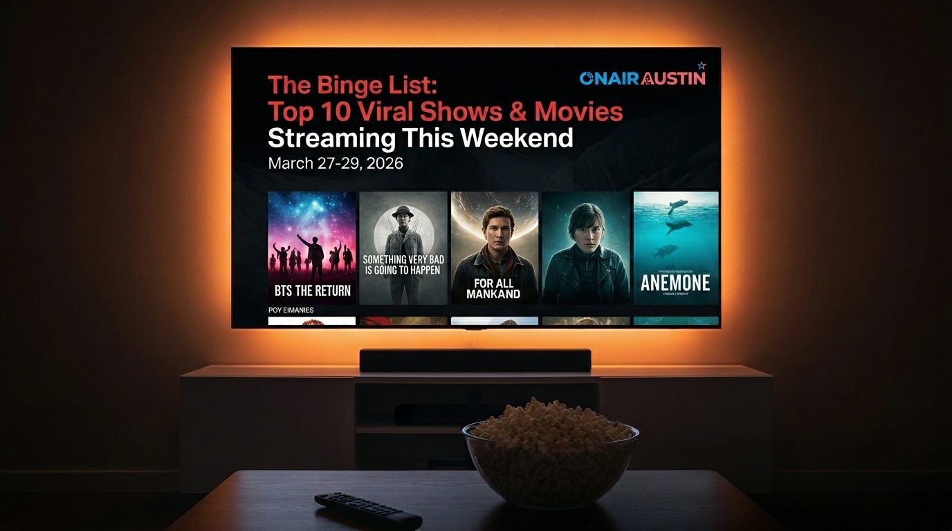 The Binge List: Top 10 Viral Shows & Movies New to Streaming This Weekend (March 27-29, 2026)